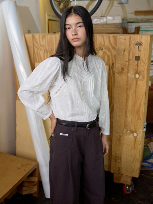 Barrel Leg Cotton Pants MU2678PT803M