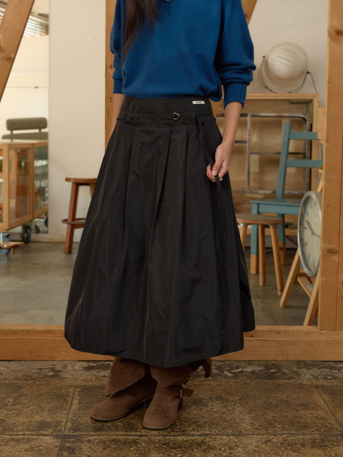 Yoke Pleated Midi Skirt MU2678SK801M