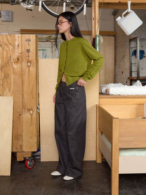 Curved Wide Denim Pants MU2678DN803M