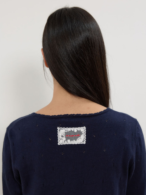 Pointelle Knit Cardigan MU2678CD803M