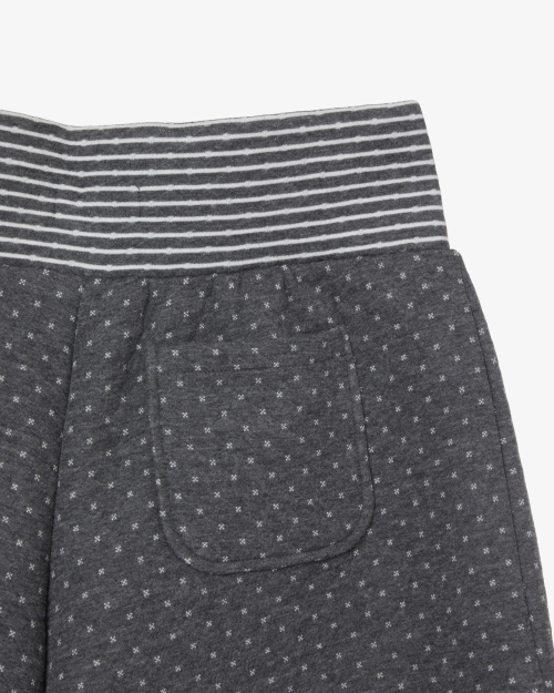 BIG BUTTON MINI SHORTS [CHARCOAL]