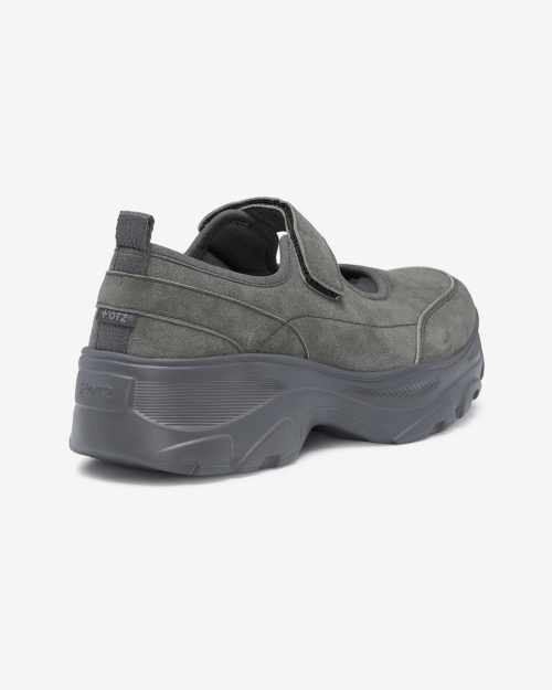Lomita Platform Suede Velcro Shoes Gray OZSQGA352G
