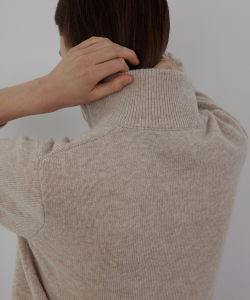 Quarter-Zip Half Mock-Neck Pullover