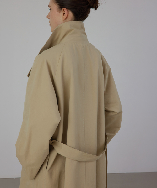 Camille High-Neck Trench Coat