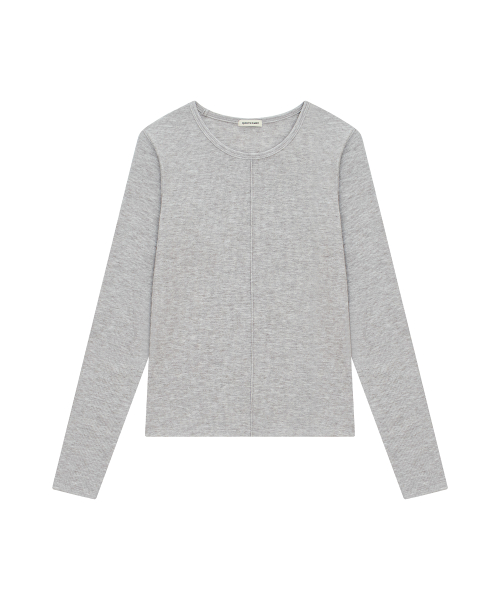 Silket Fine-Ribbed Center-Seam Top