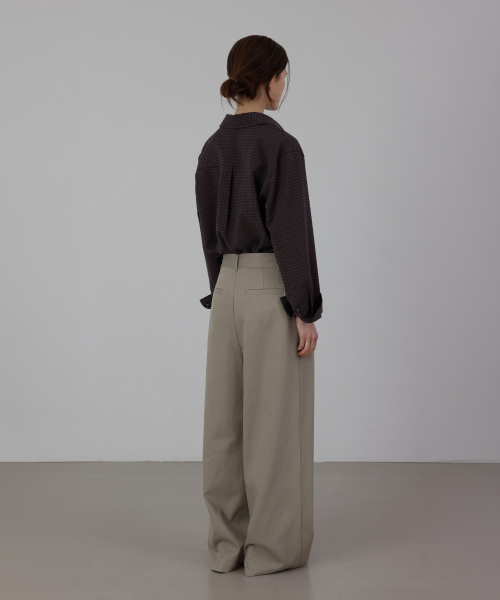 Double Pleats Chino Trousers