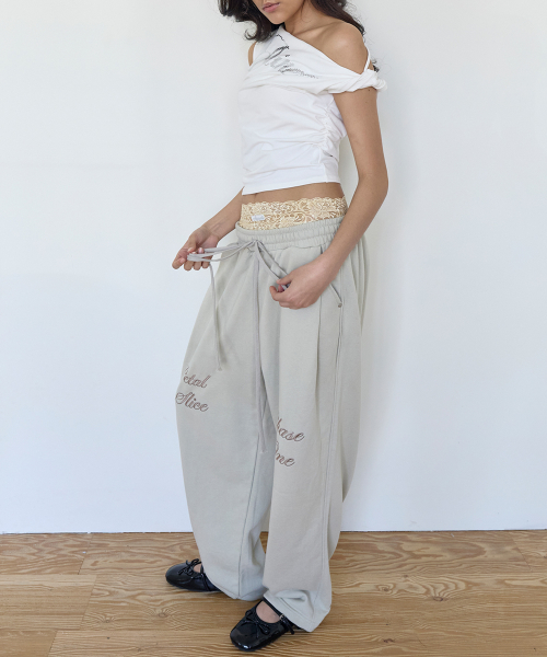 Print Two-way Twist Tee (WHITE)