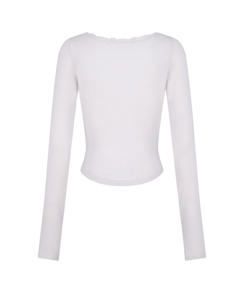 LACE CORSET LONG SLEEVE PINK