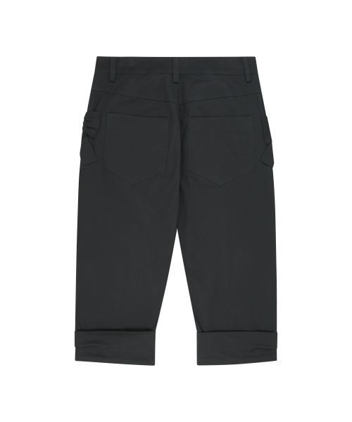 TWIN BOW CAPRI PANTS BLACK