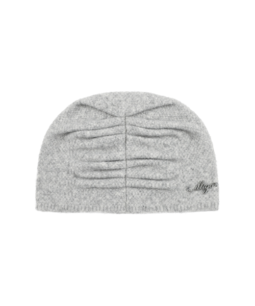 DRAWING EMBROIDERY BEANIE GRAY