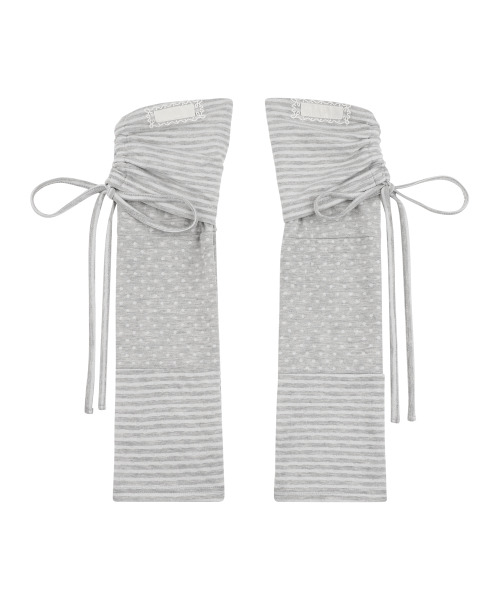 PATTERN FOLDING LEG WARMER CHARCOAL