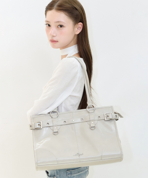 OV BIG SHOULDER BAG BEIGE