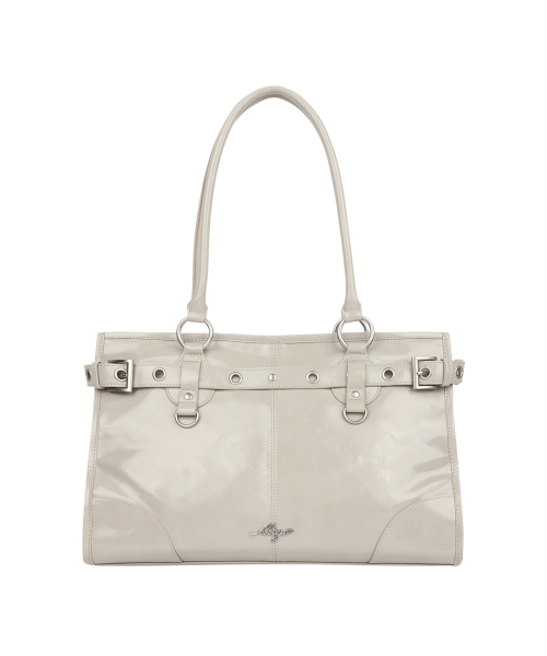 OV BIG SHOULDER BAG BEIGE