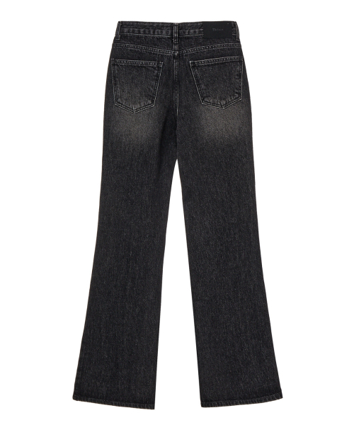 SLIM SEMI BOOTCUT DENIM IN BLACK