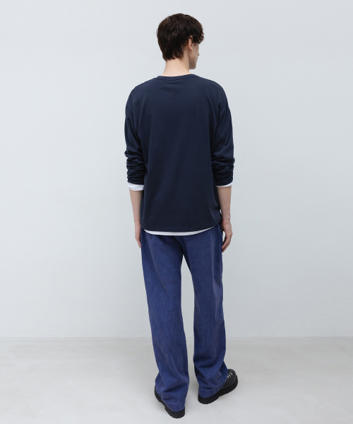 SUPIMA Cotton Long Sleeve NAVY