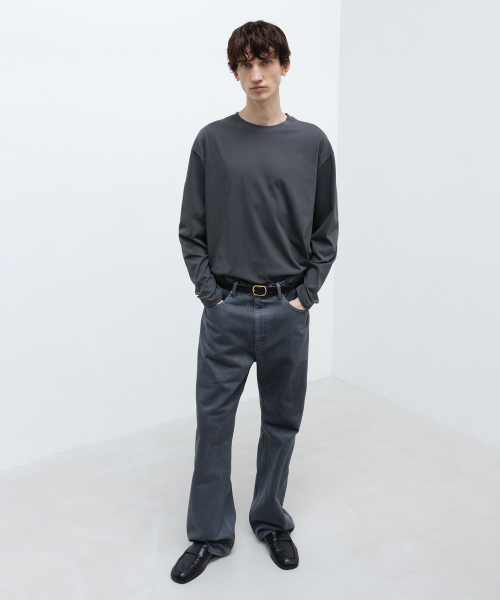 SUPIMA Cotton Long Sleeve CHARCOAL