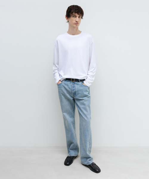 SUPIMA Cotton Long Sleeve WHITE