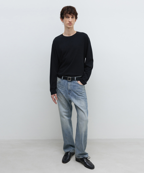 SUPIMA Cotton Long Sleeve BLACK
