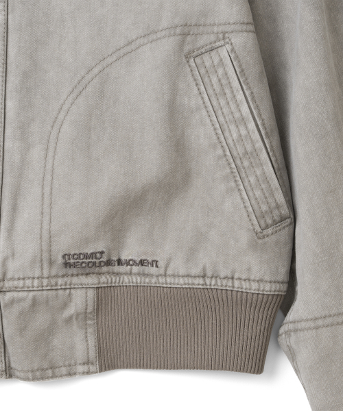 TCM vintage washed hooded jacket (grey beige)