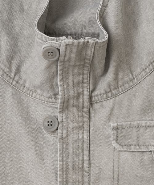 TCM vintage washed hooded jacket (grey beige)
