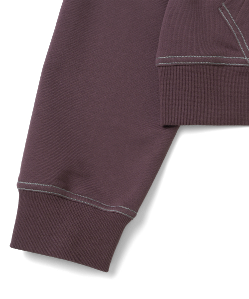 TCM tcdmt half neck zip-up (dusty purple)