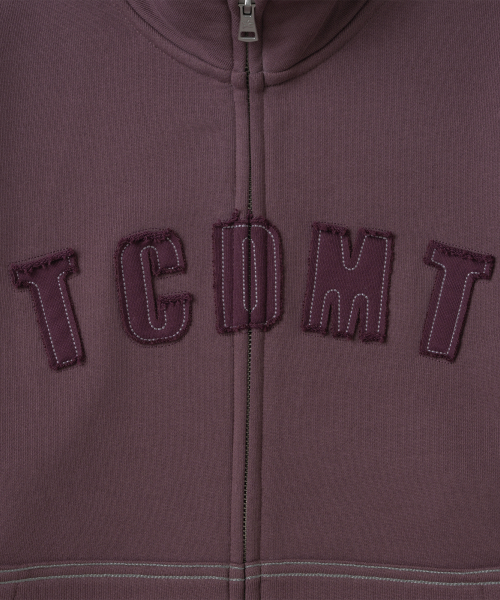 TCM tcdmt half neck zip-up (dusty purple)