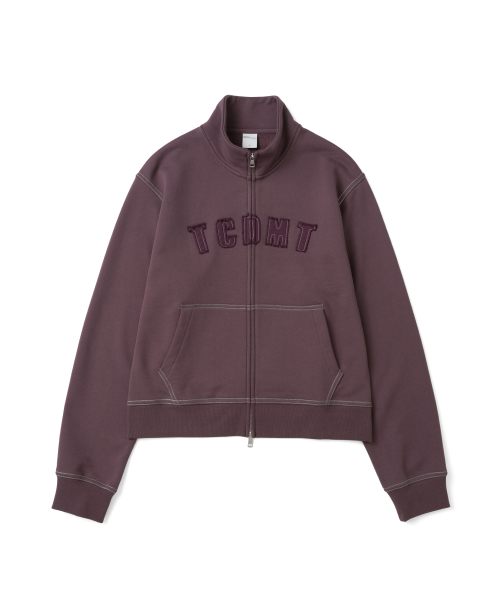 TCM tcdmt half neck zip-up (dusty purple)