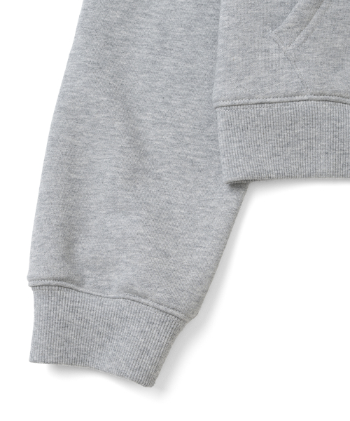 TCM boheme hooded zip-up (melange grey)