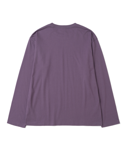 TCM lettering long sleeve (purple)
