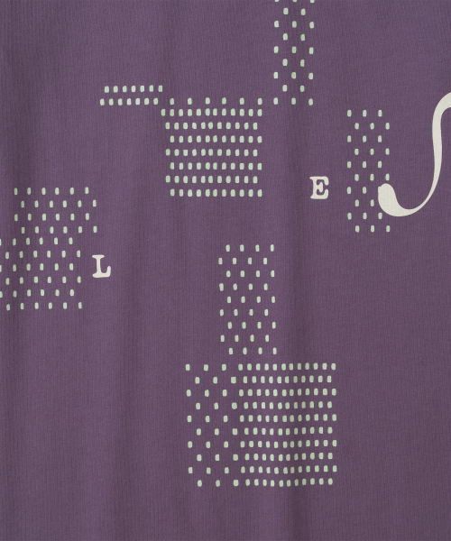 TCM lettering long sleeve (purple)