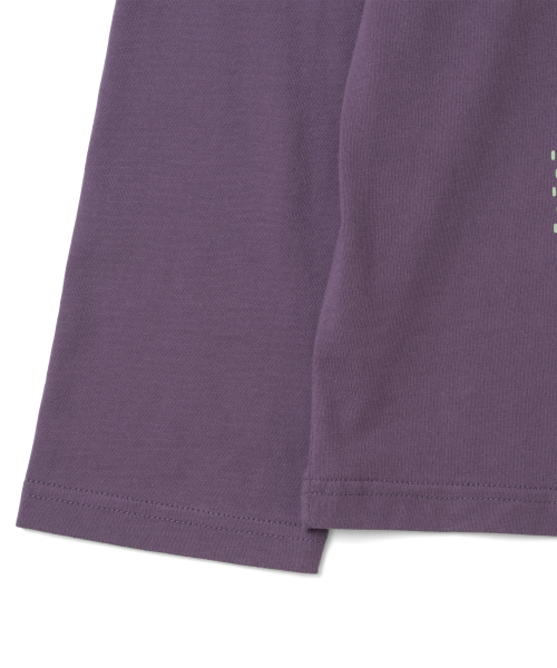 TCM lettering long sleeve (purple)