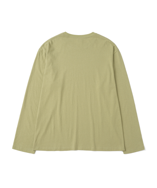 TCM type logo long sleeve (olive)