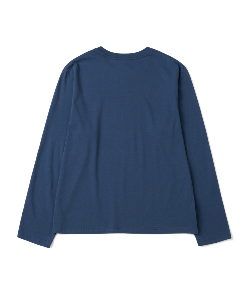 TCM type logo long sleeve (dark blue)