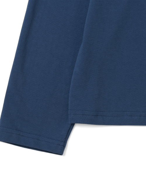 TCM type logo long sleeve (dark blue)