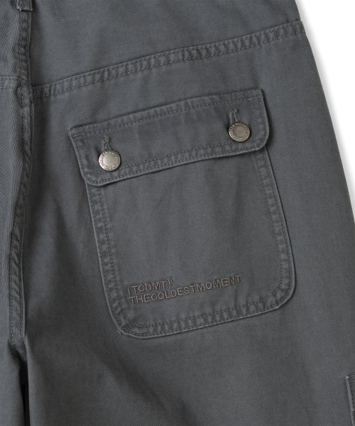 TCM vintage washed pocket pants (charcoal)