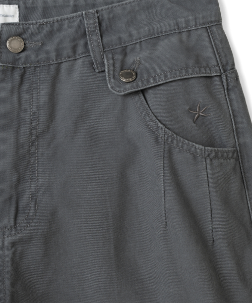 TCM vintage washed pocket pants (charcoal)