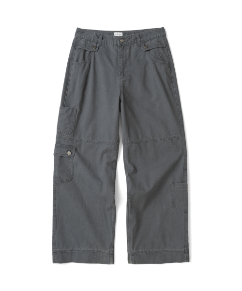 TCM vintage washed pocket pants (charcoal)