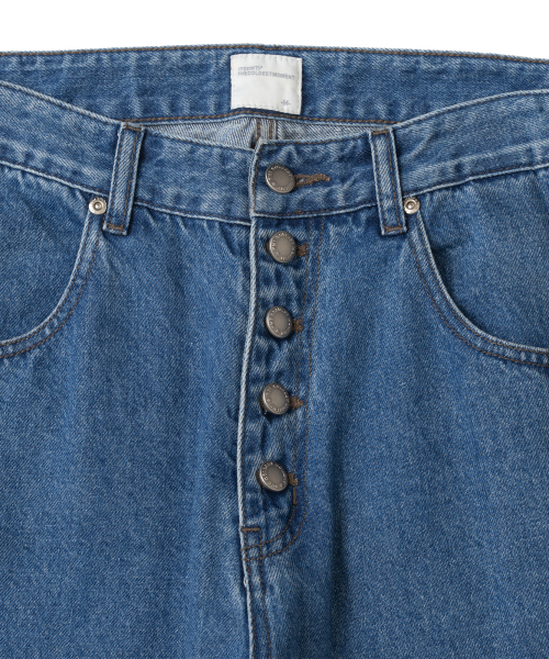 TCM starfish pocket button denim pants (blue)