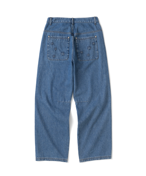 TCM starfish pocket button denim pants (blue)
