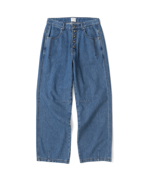 TCM starfish pocket button denim pants (blue)