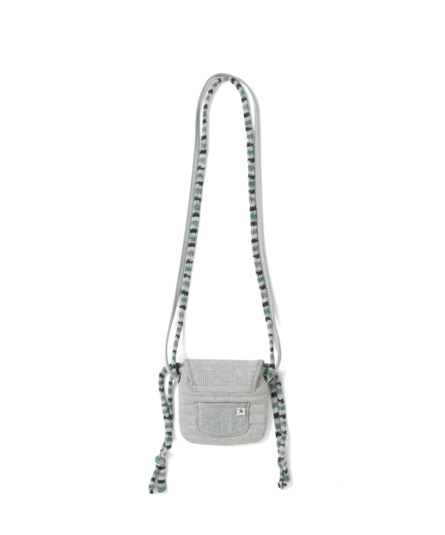 TCM knit quilted mini bag (grey)
