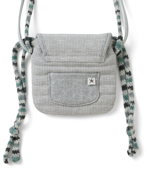 TCM knit quilted mini bag (grey)