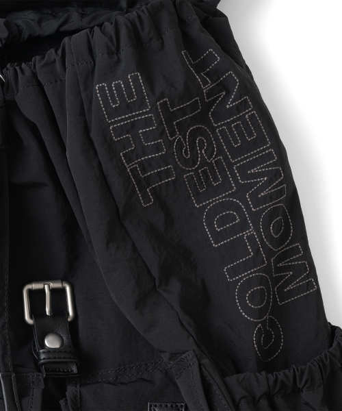 TCM nylon flap strap backpack (black)