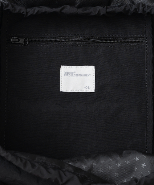 TCM nylon flap strap backpack (black)