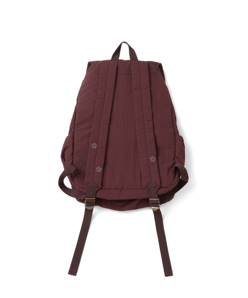 TCM nylon flap strap backpack (burgundy)