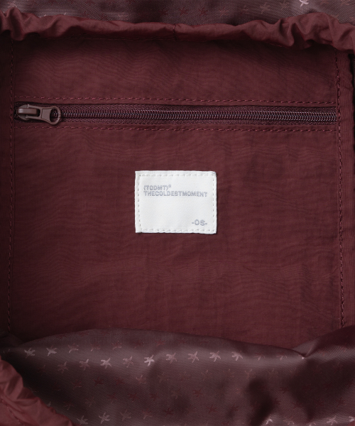 TCM nylon flap strap backpack (burgundy)