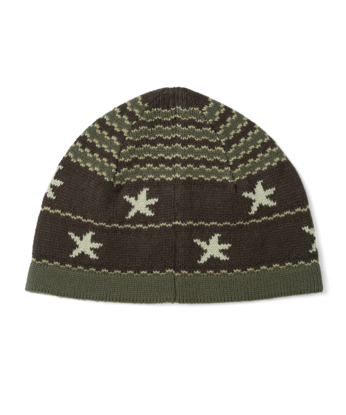 TCM starfish stripe beanie (khaki brown)