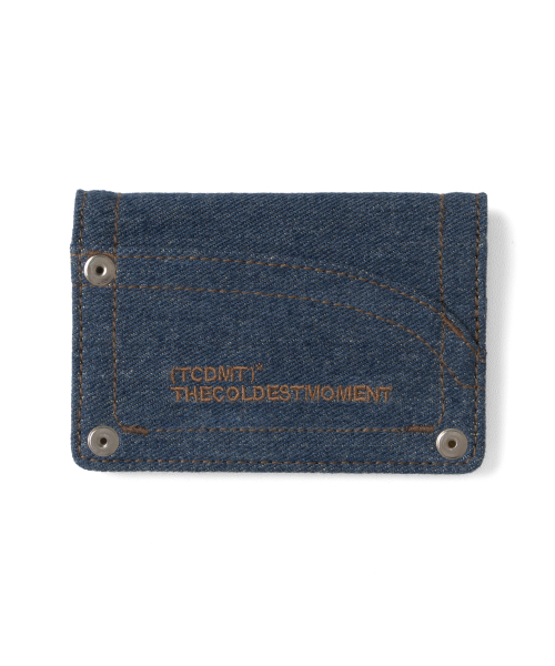 TCM denim card wallet (blue)