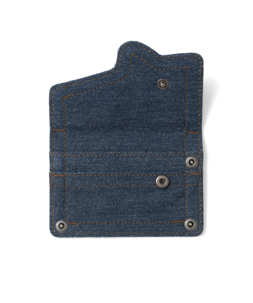 TCM denim card wallet (blue)