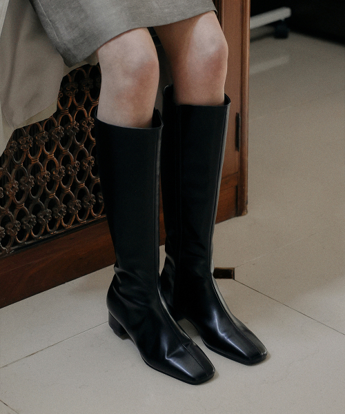 JAMIR Square Long Boots (3cm)